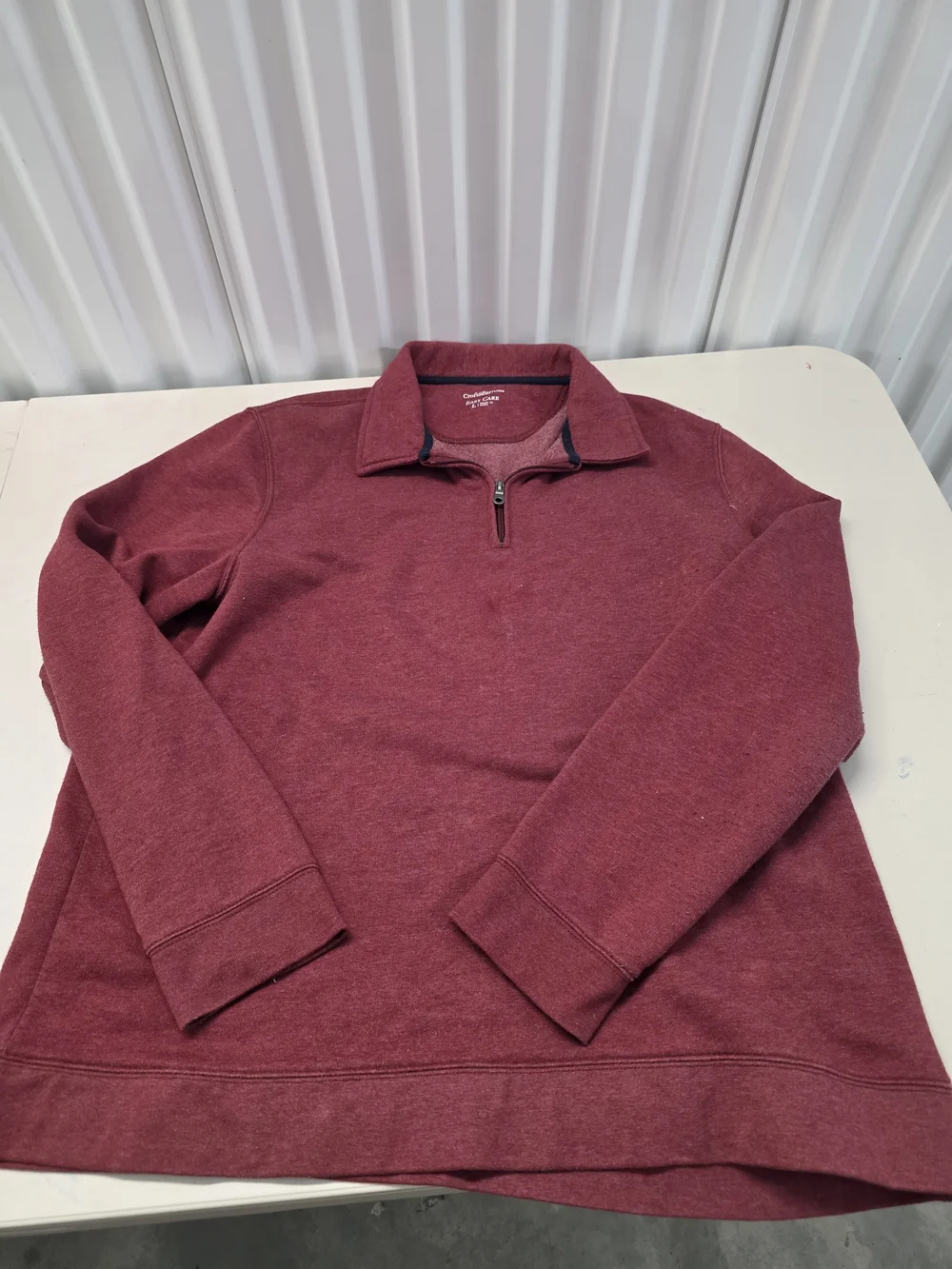 Croft & Barrow Quarter Zip Pullover Men's Size Large